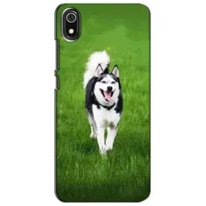 Чехол с Хаски для Xiaomi Redmi 7A - (AlphaPrint) (Радостный Хаски)
