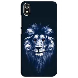 Чехол со Львом для Xiaomi Redmi 7A (VPrint) (Синий Лев)
