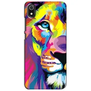 Чехол со Львом для Xiaomi Redmi 7A (VPrint) (Яркий Лев)