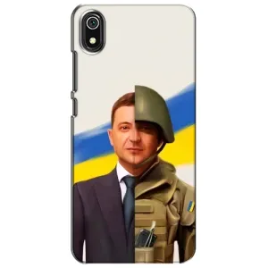 Чехол для Xiaomi Redmi 7A (AlphaPrint - с принтом Зеленского) (Зеленский солдат)