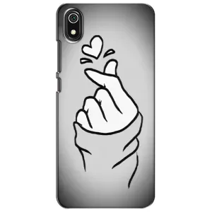 Чехол с принтом для Xiaomi Redmi 7A (AlphaPrint - Знак сердечка) (Значок Love)