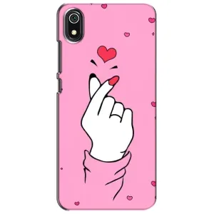Чехол с принтом для Xiaomi Redmi 7A (AlphaPrint - Знак сердечка) (Знак Love)