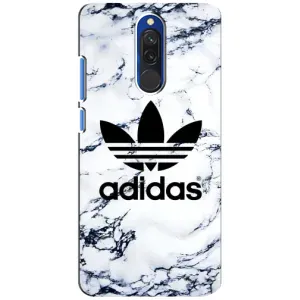 Чехлы Адидас для Xiaomi Redmi 8 (AlphaPrint) (Адидас на мраморе)