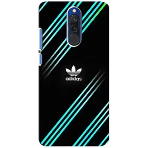 Чехлы Адидас для Xiaomi Redmi 8 (AlphaPrint) (Адидас с полосами)