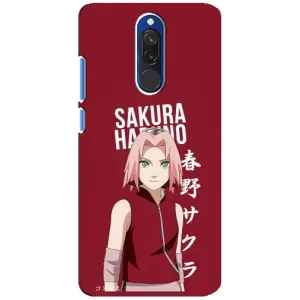 Чехлы Персонажи Аниме Наруто для Xiaomi Redmi 8 (AlphaPrint) (Аниме Сакура)