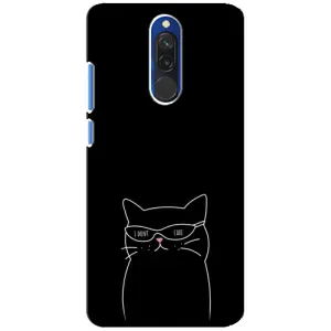 Чохол з малюнком кіт на Xiaomi Redmi 8 (Байдужий кіт)