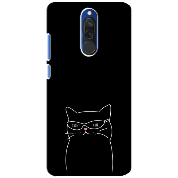 Чохол з принтом «Байдужий кіт» для Xiaomi Redmi 8