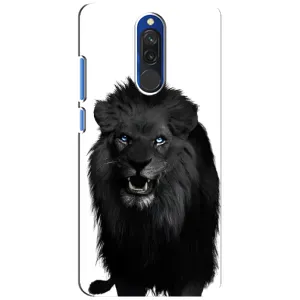 Чехлы с картинками животных Xiaomi Redmi 8 (Черный ЛЕВ)