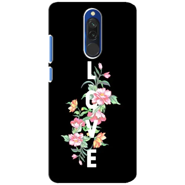 Чехол с принтом «Цветы LOVE» для Xiaomi Redmi 8 Чехол с принтом «Цветы LOVE» для Xiaomi Redmi 8