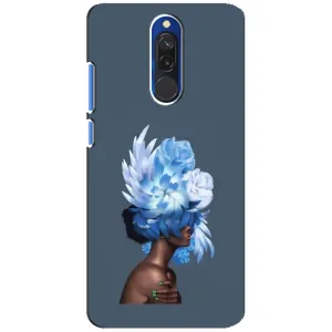 Чехлы (ART) Цветы на Xiaomi Redmi 8 (VPrint) (Квіти на голові)
