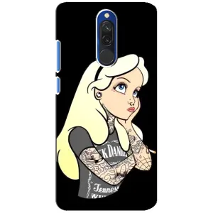 Чехол с печатью для Xiaomi Redmi 8 - (Мода) (AlphaPrint) (Девочка в тату)