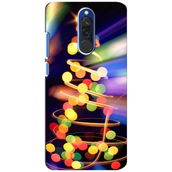 Чехол с принтом «Елка с гирлянд» для Xiaomi Redmi 8