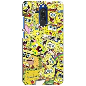 Чохол з принтом «Емоції Спан Боба» для Xiaomi Redmi 8