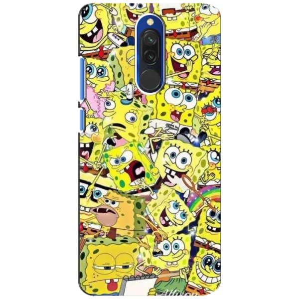 Чохол з принтом «Емоції Спан Боба» для Xiaomi Redmi 8