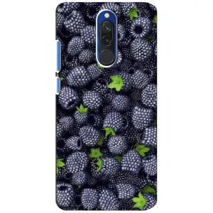 Чехлы с Фруктами для Xiaomi Redmi 8 (VPrint) (Ежевика)