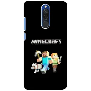 Чохол Майнкрафт на Xiaomi Redmi 8 (AlphaPrint) Minecraft (герої Minecraft)