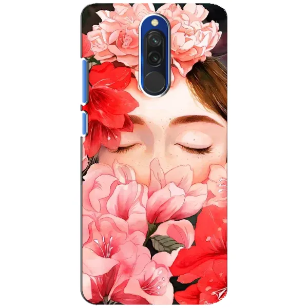 Чехол с принтом «Глаза в цветах» для Xiaomi Redmi 8