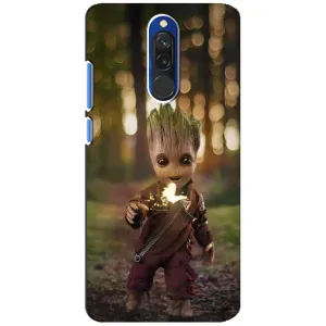 Чехол МАРВЕЛ для Редми 8 (AlphaPrint) (I am Groot)