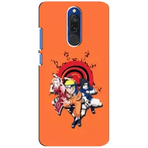 Naruto Anime Чехлы для Редми 8 (AlphaPrint) (команда Наруто)