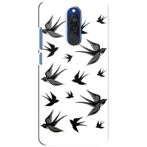 Чехол с птицами на Xiaomi Redmi 8 (VPrint) (Ласточки)