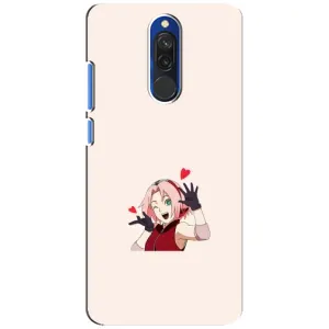 Чехлы Персонажи Аниме Наруто для Xiaomi Redmi 8 (AlphaPrint) (Лайк Сакура)