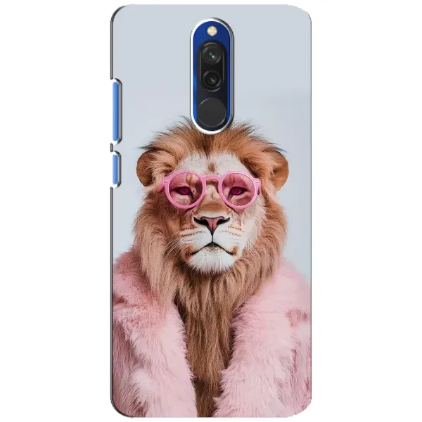 Чехол с принтом «Лев в очках» для Xiaomi Redmi 8