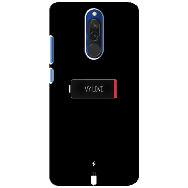 Чехол с принтом «Love battery» для Xiaomi Redmi 8 Чехол с принтом «Love battery» для Xiaomi Redmi 8