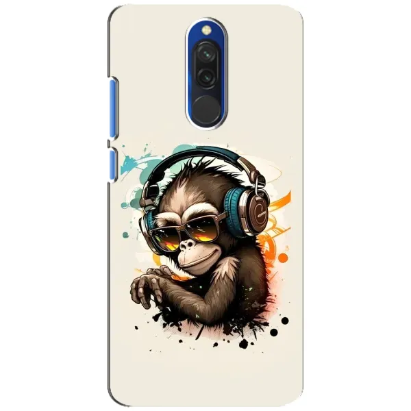 Чехол с принтом «Макака в наушниках» для Xiaomi Redmi 8 Чехол с принтом «Макака в наушниках» для Xiaomi Redmi 8
