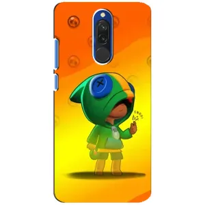 Чехол для Xiaomi Redmi 8 Бравл Старс (VPrint) (Мальчик Леон)