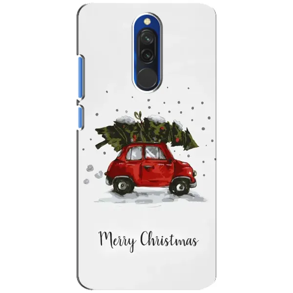 Чохол з принтом «Авто з ялинкою» для Xiaomi Redmi 8