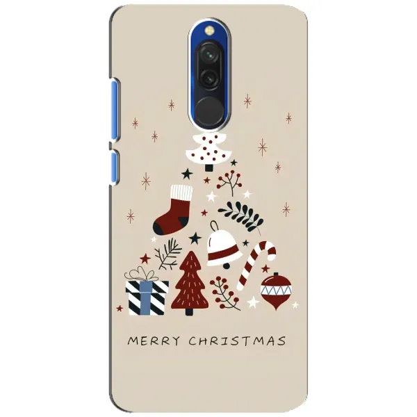 Чохол з принтом «Merry Christmas» для Xiaomi Redmi 8