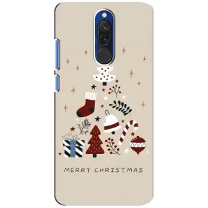 Рождественские Чехлы для Xiaomi Redmi 8 (VPrint) (Merry Christmas)
