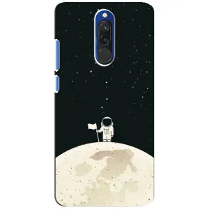 Космические Чехлы для Редми 8 (VPrint) (На луне)