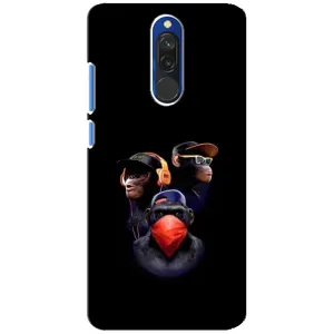 Чехол с Обезьянами Xiaomi Redmi 8 - (AlphaPrint) (Три обезьяны)