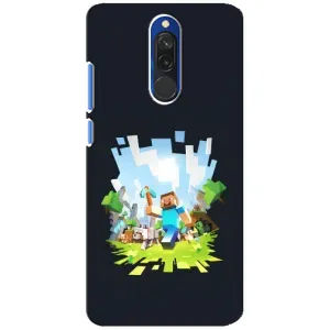 Чохол Майнкрафт на Xiaomi Redmi 8 (AlphaPrint) Minecraft (персонажі Minecraft)