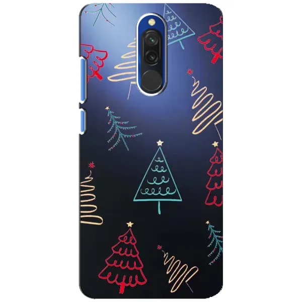 Чохол з принтом «Різдвяні ялинки» для Xiaomi Redmi 8