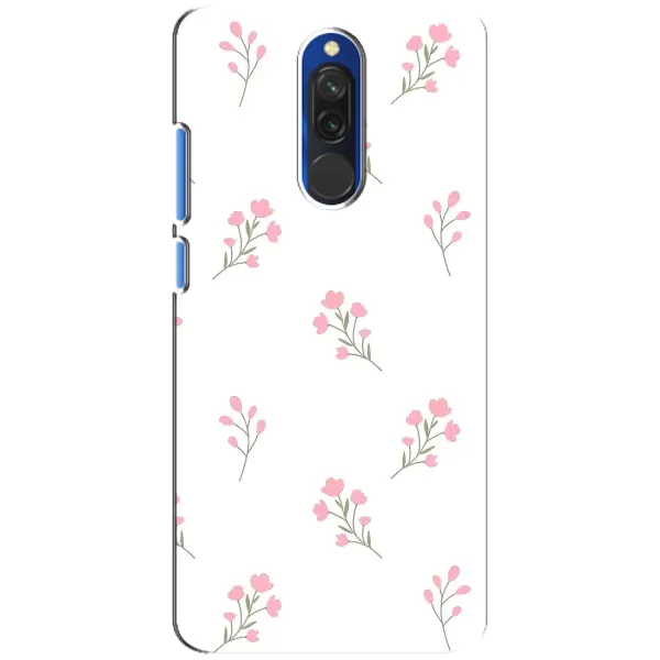 Чохол з принтом «Рожеві квіти» для Xiaomi Redmi 8