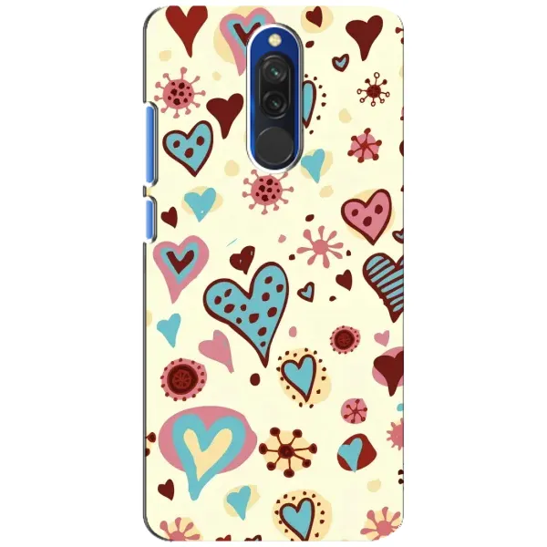 Чехол с принтом «Сердечки» для Xiaomi Redmi 8 Чехол с принтом «Сердечки» для Xiaomi Redmi 8