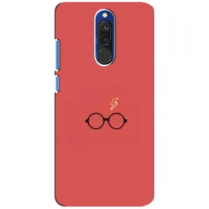 Чехлы с Гарри Поттером для Xiaomi Redmi 8 (AlphaPrint) (шрам и очки)