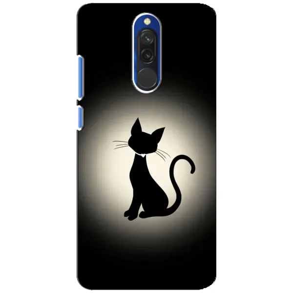 Чехол с принтом «Силуэт котика» для Xiaomi Redmi 8