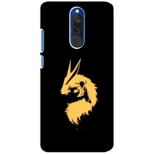 Naruto Anime Чехлы для Редми 8 (AlphaPrint) (силуэт Курама Наруто)