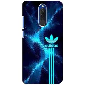 Чехлы Адидас для Xiaomi Redmi 8 (AlphaPrint) (Синий Адидас)