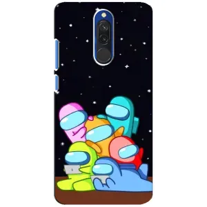 Чохли Амонг Ас для Xiaomi Redmi 8 (AlphaPrint) (Скіни в космосі)