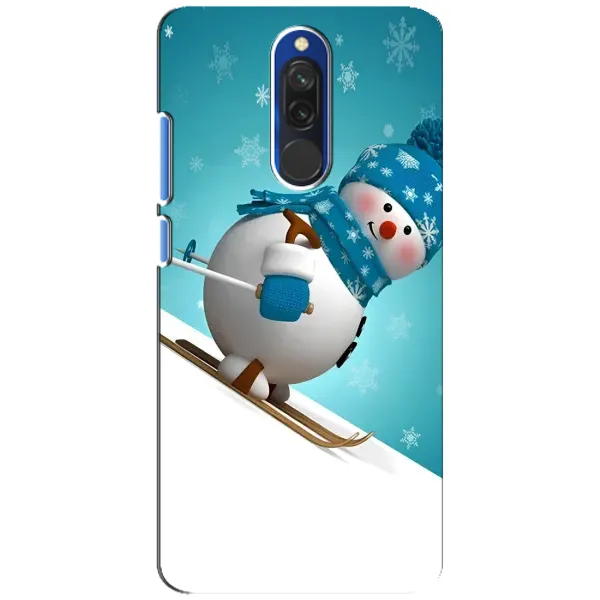 Чехол с принтом «Снеговик на лыжах» для Xiaomi Redmi 8