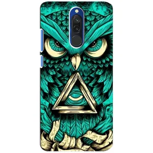 Чехол с птицами на Xiaomi Redmi 8 (VPrint) (Сова с глазом)