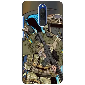Чехлы с картинкой ЗСУ для Xiaomi Redmi 8 (AlphaPrint) (Воин ВСУ)