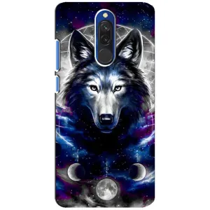 Защитные чехлы для Редми 8 (AlphaPrint) (ХИТ продаж) ВОЛК (Волк)