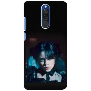 Чехлы Венсдей на Xiaomi Redmi 8 Уэнсдей (AlphaPrint) (взгляд Уэнздей)
