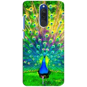Чехол с птицами на Xiaomi Redmi 8 (VPrint) (Яркий Павлин)