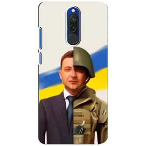 Чехол для Xiaomi Redmi 8 (AlphaPrint - с принтом Зеленского) (Зеленский солдат)